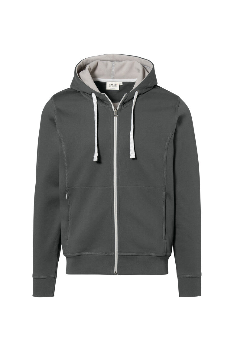 HAKRO Kapuzenjacke Bonded anthrazit/silber