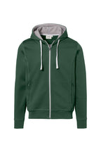 HAKRO Kapuzenjacke Bonded tanne/silber