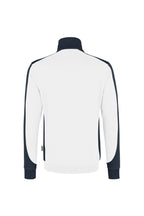 HAKRO Zip-Sweatshirt Contrast Mikralinar weiß/anthrazit