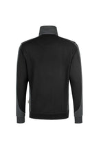 HAKRO Zip-Sweatshirt Contrast Mikralinar schwarz/anthrazit