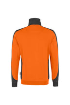 HAKRO Zip-Sweatshirt Contrast Mikralinar orange/anthrazit