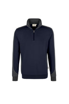 HAKRO Zip-Sweatshirt Contrast Mikralinar tinte/anthrazit