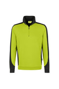 HAKRO Zip-Sweatshirt Contrast Mikralinar kiwi/anthrazit