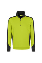 HAKRO Zip-Sweatshirt Contrast Mikralinar kiwi/anthrazit