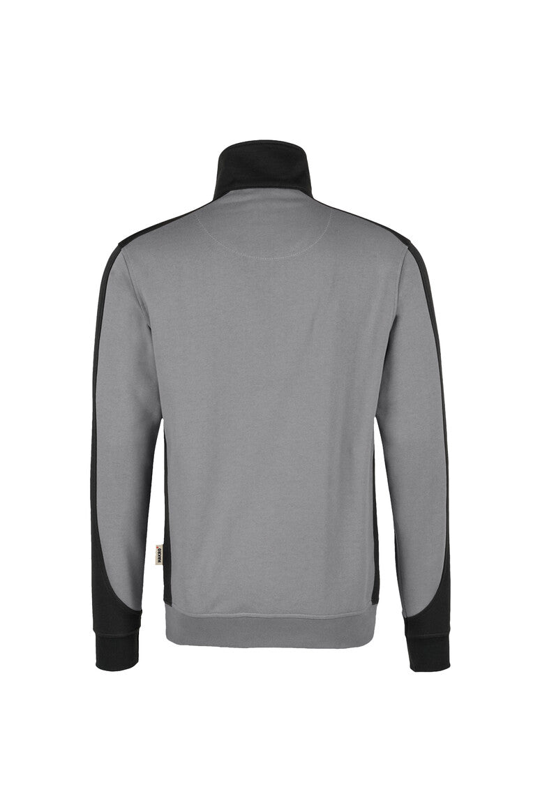 HAKRO Zip-Sweatshirt Contrast Mikralinar titan/anthrazit