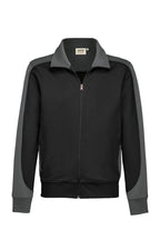 HAKRO Sweatjacke Contrast Mikralinar® schwarz/anthrazit