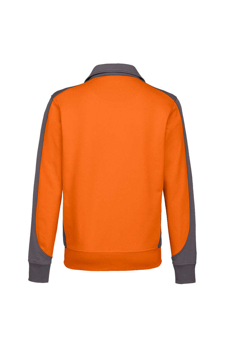 HAKRO Sweatjacke Contrast Mikralinar® orange/anthrazit