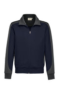 HAKRO Sweatjacke Contrast Mikralinar® tinte/anthrazit