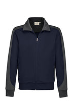 HAKRO Sweatjacke Contrast Mikralinar® tinte/anthrazit