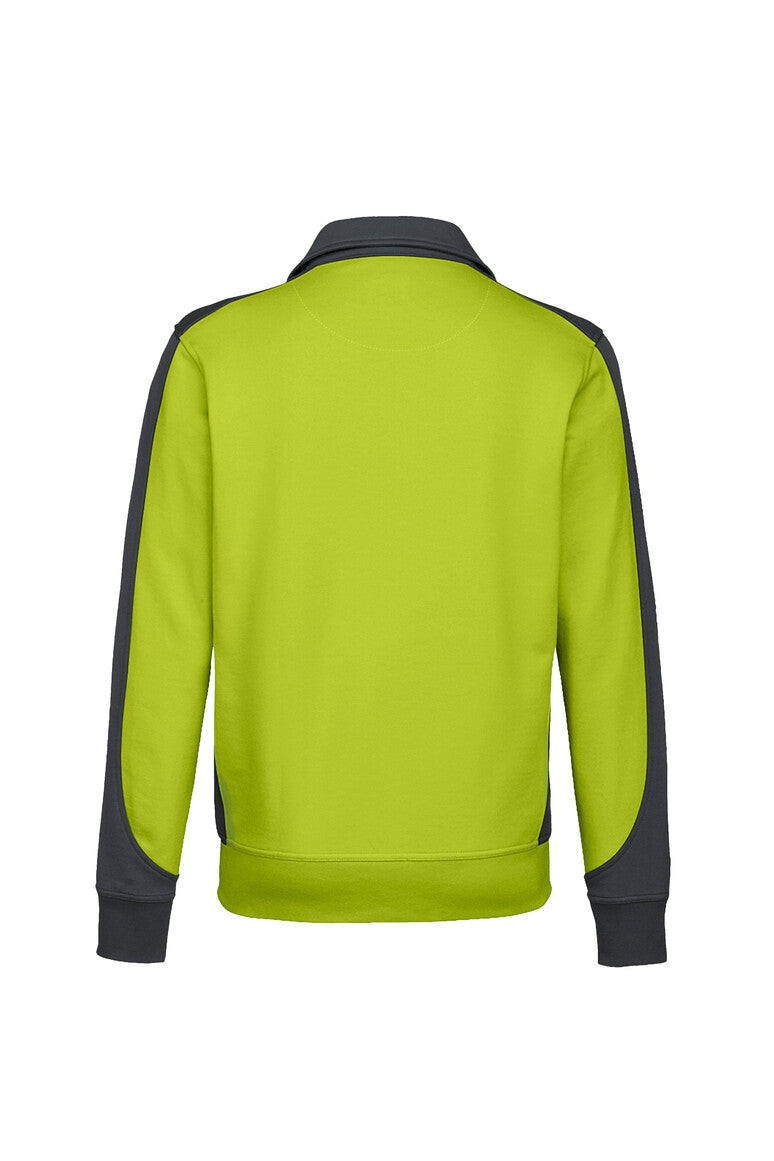 HAKRO Sweatjacke Contrast Mikralinar® kiwi/anthrazit