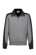HAKRO Sweatjacke Contrast Mikralinar® titan/anthrazit