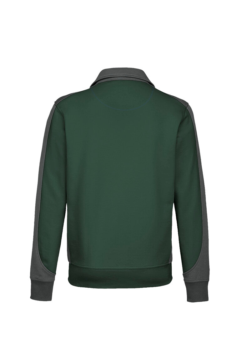 HAKRO Sweatjacke Contrast Mikralinar® tanne/anthrazit