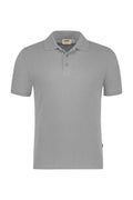 HAKRO Poloshirt Bio-Baumwolle GOTS grau meliert