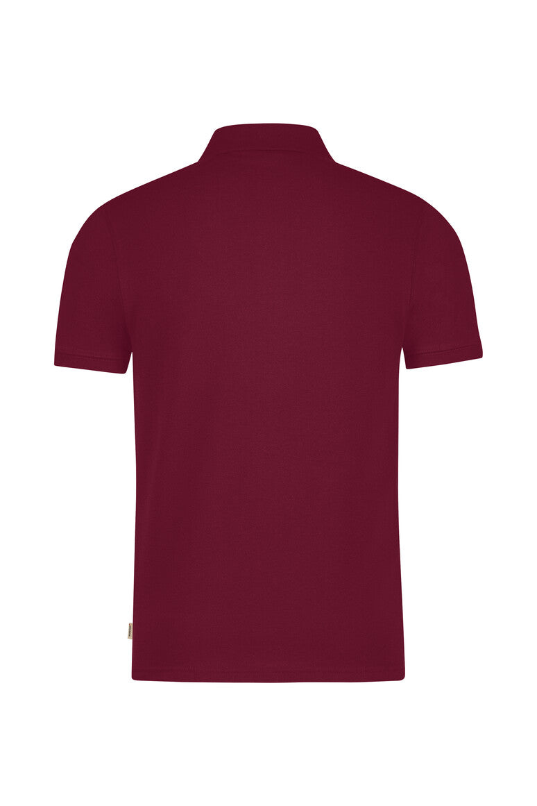 HAKRO Poloshirt Bio-Baumwolle GOTS weinrot
