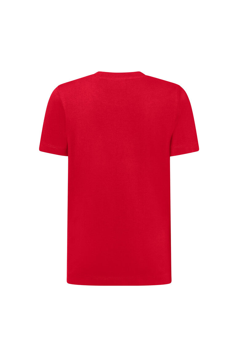 HAKRO Kinder T-Shirt Bio-Baumwolle rot