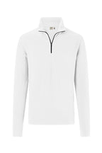 HAKRO Zip-Longsleeve Piqué MIKRALINAR ECO weiß