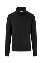 HAKRO Zip-Longsleeve Piqué MIKRALINAR ECO schwarz