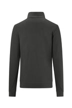 HAKRO Zip-Longsleeve Piqué MIKRALINAR ECO karbongrau