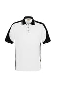 HAKRO Poloshirt Contrast  MIKRALINAR ECO weiß/schwarz