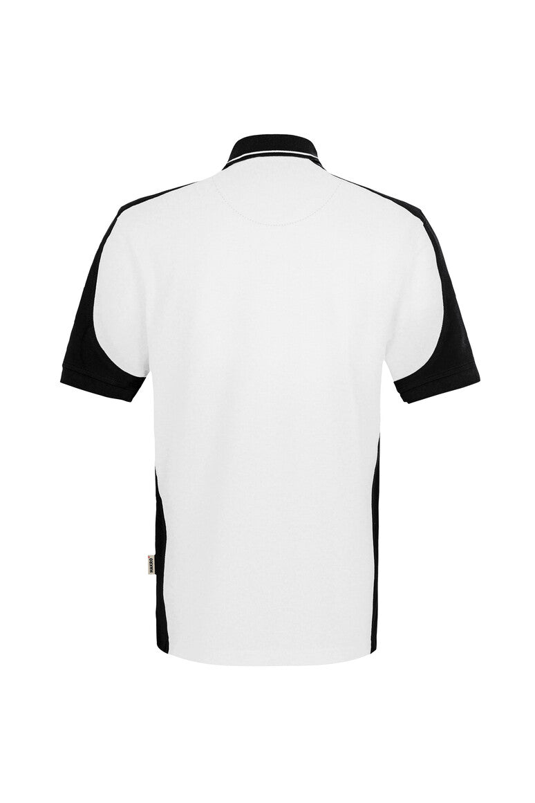 HAKRO Poloshirt Contrast  MIKRALINAR ECO weiß/schwarz