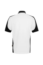 HAKRO Poloshirt Contrast  MIKRALINAR ECO weiß/schwarz
