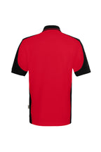 HAKRO Poloshirt Contrast  MIKRALINAR ECO rot/schwarz