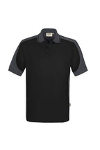HAKRO Poloshirt Contrast  MIKRALINAR ECO schwarz/karbongrau