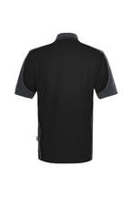 HAKRO Poloshirt Contrast  MIKRALINAR ECO schwarz/karbongrau