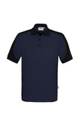 HAKRO Poloshirt Contrast  MIKRALINAR ECO tinte/schwarz