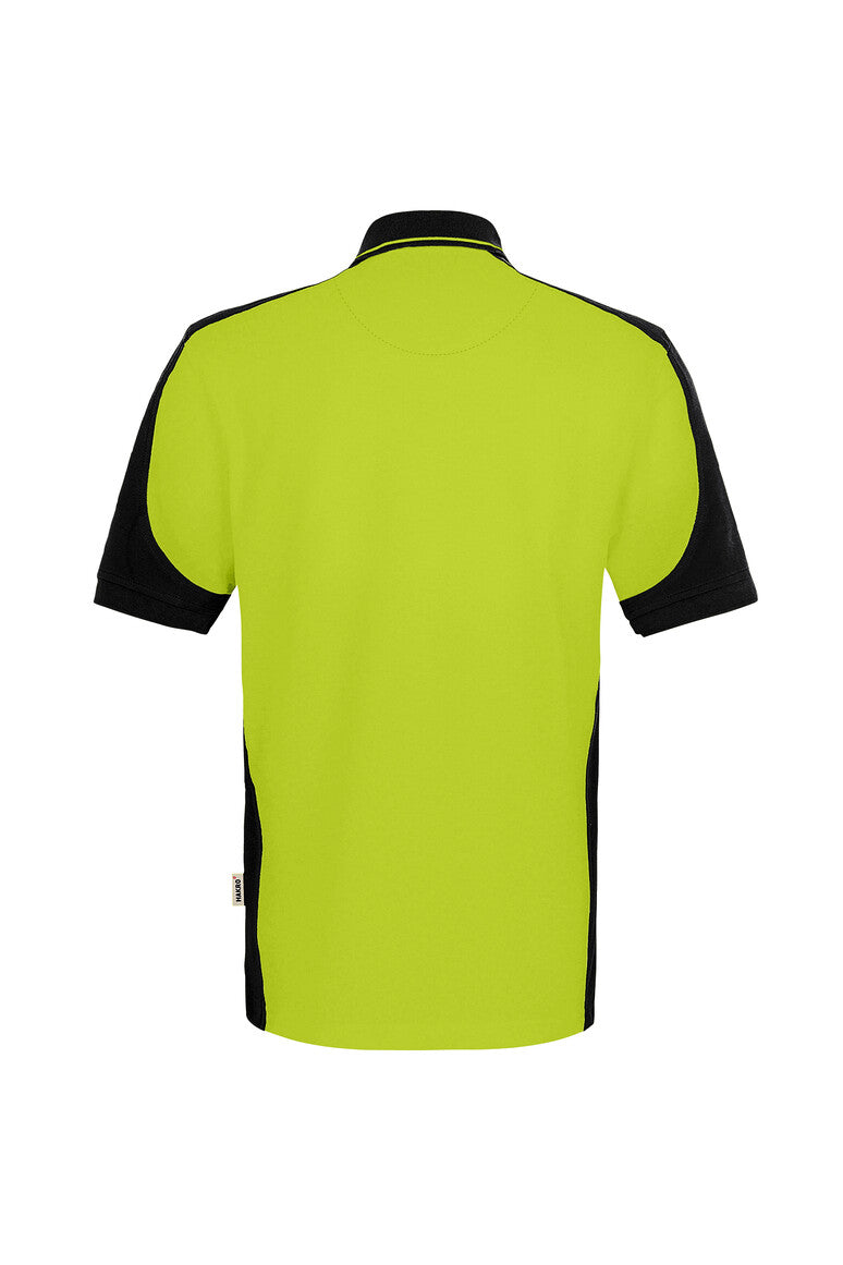 HAKRO Poloshirt Contrast  MIKRALINAR ECO kiwi/schwarz