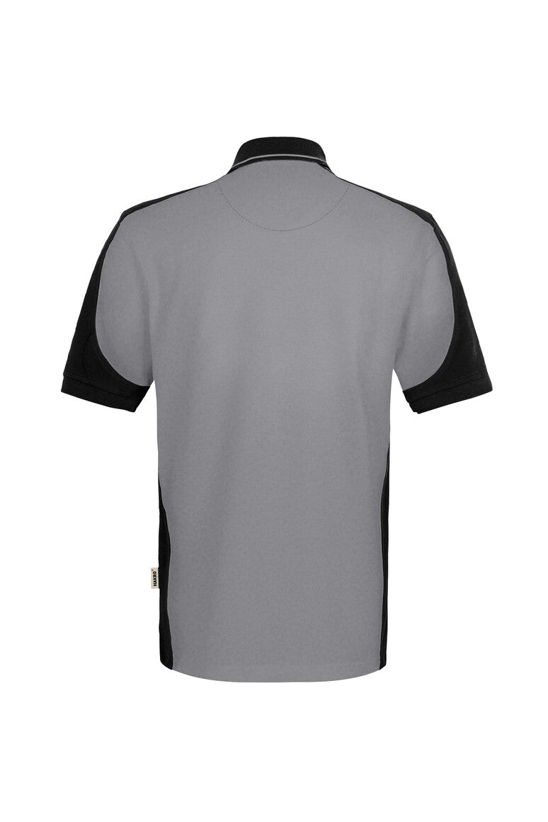 HAKRO Poloshirt Contrast  MIKRALINAR ECO titan/schwarz