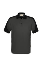 HAKRO Poloshirt Contrast  MIKRALINAR ECO karbongrau/schwarz