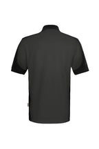 HAKRO Poloshirt Contrast  MIKRALINAR ECO karbongrau/schwarz