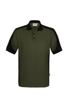 HAKRO Poloshirt Contrast  MIKRALINAR ECO olive/schwarz