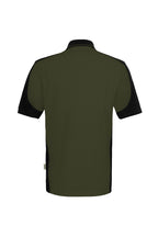 HAKRO Poloshirt Contrast  MIKRALINAR ECO olive/schwarz