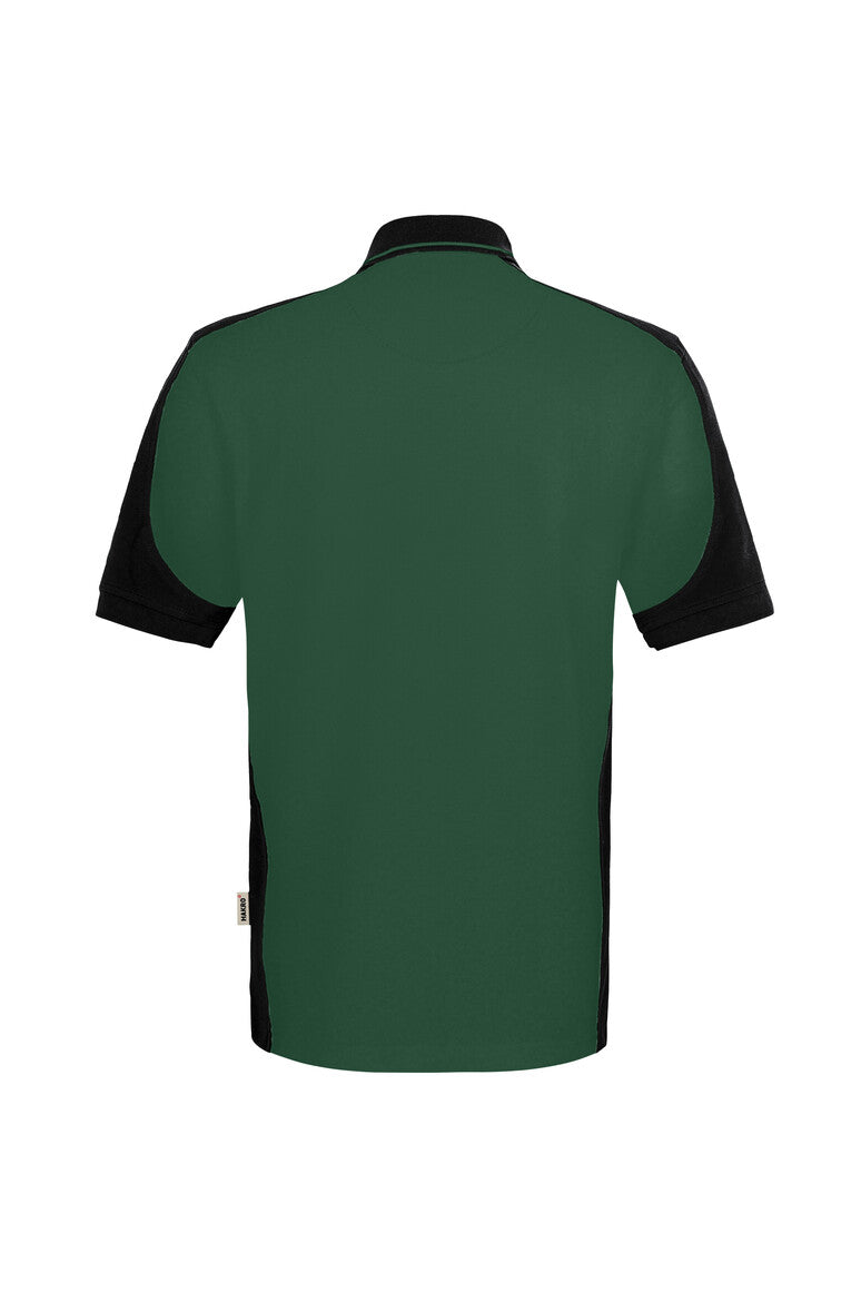 HAKRO Poloshirt Contrast  MIKRALINAR ECO tanne/schwarz