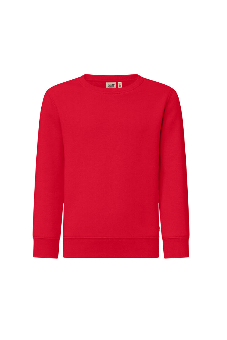 HAKRO Kinder Sweatshirt Bio-Baumwolle rot