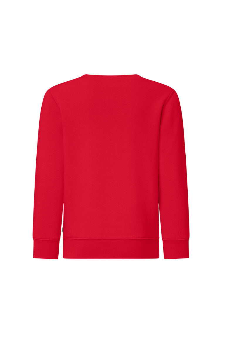 HAKRO Kinder Sweatshirt Bio-Baumwolle rot