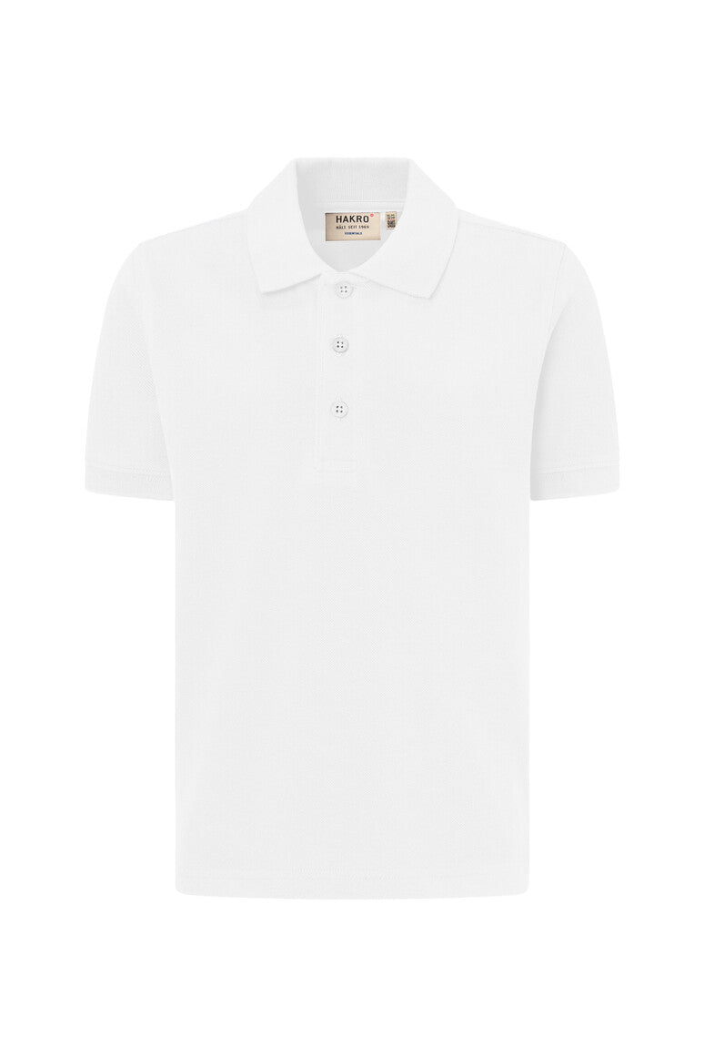HAKRO Kinder Poloshirt Bio-Baumwolle weiß