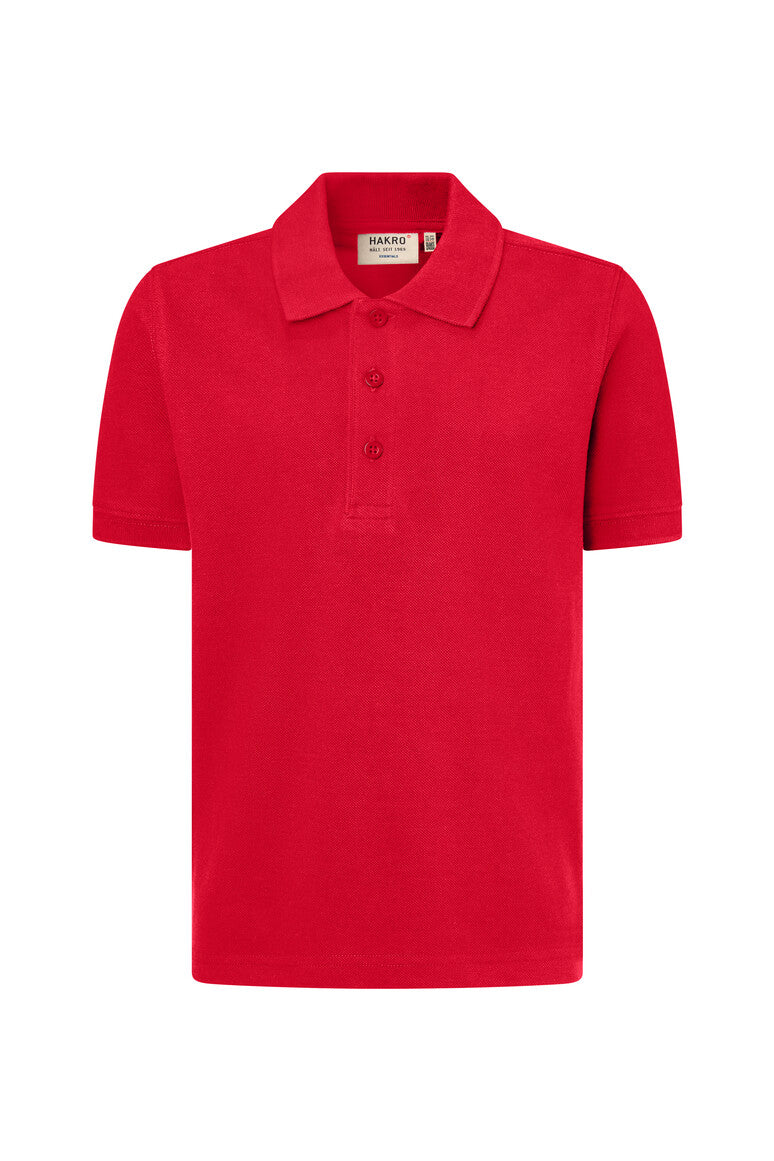 HAKRO Kinder Poloshirt Bio-Baumwolle rot