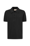 HAKRO Kinder Poloshirt Bio-Baumwolle schwarz