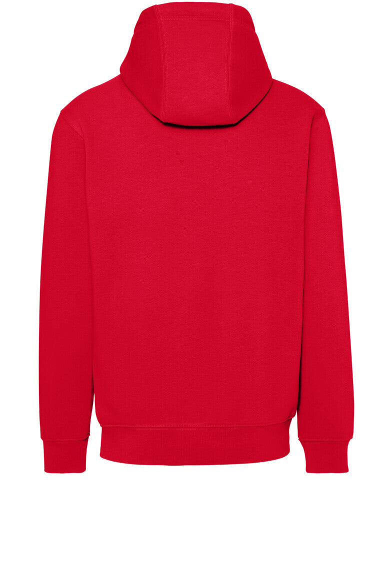 HAKRO Kapuzen-Sweatshirt Bio-Baumwolle GOTS rot
