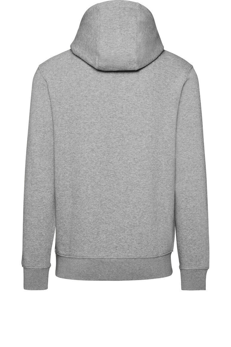 HAKRO Kapuzen-Sweatshirt Bio-Baumwolle GOTS grau meliert