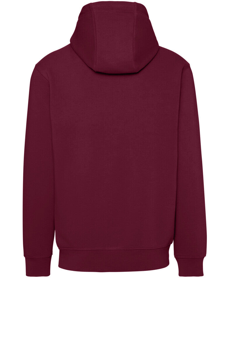 HAKRO Kapuzen-Sweatshirt Bio-Baumwolle GOTS weinrot