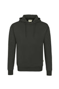 HAKRO Kapuzen-Sweatshirt Bio-Baumwolle GOTS karbongrau
