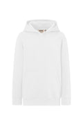 HAKRO Kinder Kapuzen-Sweatshirt Bio-Baumwolle weiß