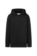 HAKRO Kinder Kapuzen-Sweatshirt Bio-Baumwolle schwarz