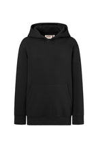 HAKRO Kinder Kapuzen-Sweatshirt Bio-Baumwolle schwarz