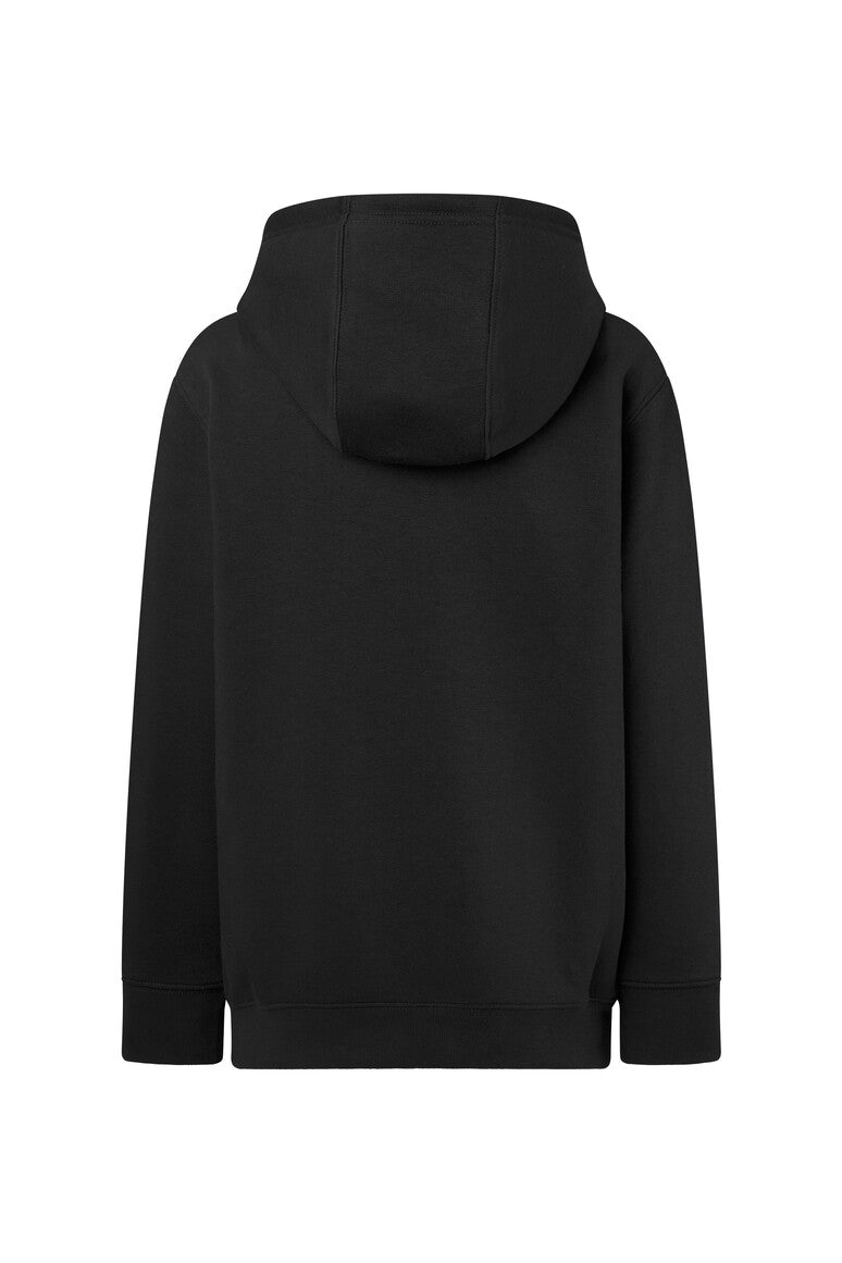HAKRO Kinder Kapuzen-Sweatshirt Bio-Baumwolle schwarz