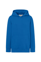 HAKRO Kinder Kapuzen-Sweatshirt Bio-Baumwolle royalblau